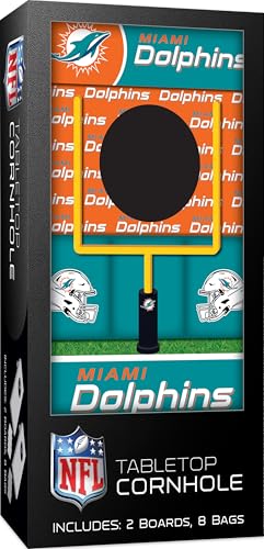 MasterPieces Officially Licensed NFL Tabletop Cornhole for Adults - style: Miami Dolphins