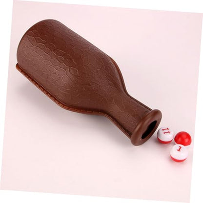 UPKOCH 2pcs Plastic Billiard Dice Set Bottle Portable Billiard Props for Pool Parties Fun Dice Game Accessories for Tables