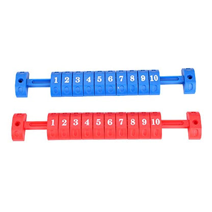 Foosball Score Counter,2pcs Table Football Counter,2pcs/Set Table Football 10 Numbers Scoring Score Counter Indicator Red & Blue