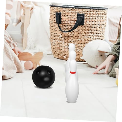 Abaodam Mini Bowling Set 10 Plastic Pins and 2 Balls Bowling Pins Ball Game Set for Kids Toddler Outdoor Indoor Sports Games
