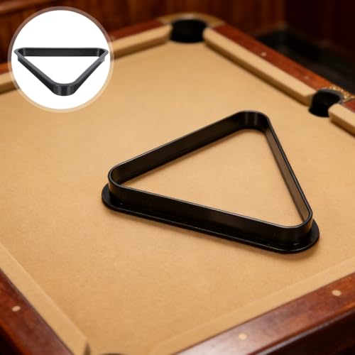 Toddmomy Mini Billiard Triangle Rack Pool Table Ball Organizer Billiard Frame for Home Parties Clubs Fits - size: 25.00X25.00X2.90CM