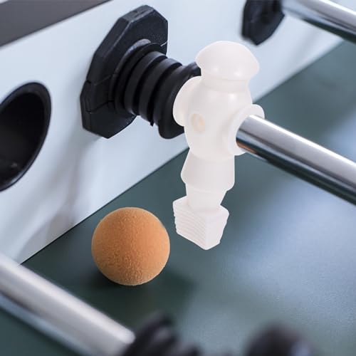Homoyoyo 4pcs Foosball Men Replacement, Football Players Parts Foosball Man Table Player Football Machine Accessories - color: White