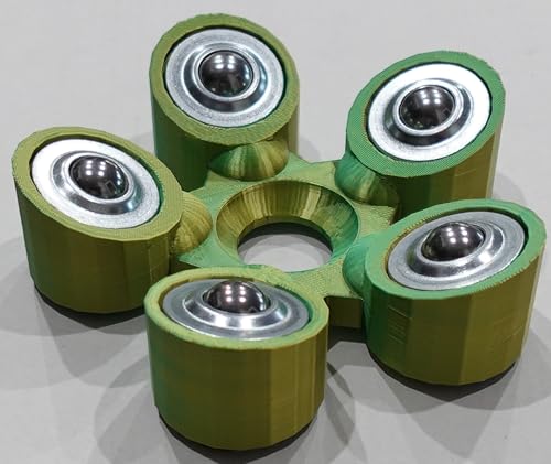 Bowling Ball Spinner - color: Green and Yellow