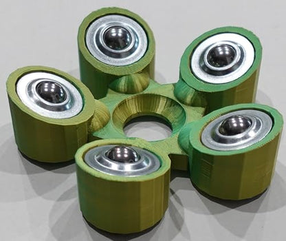 Bowling Ball Spinner - color: Green and Yellow