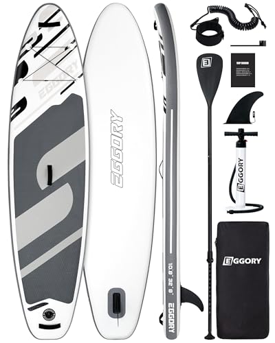 Inflatable Paddle Board,Stand Up Paddle Board Set, Extra Wide SUP Board with Removable Fin, Floating Paddle, Hand Pump, Waterproof Phone Pouch,Traveling Board - color: E black