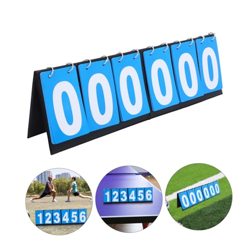 Yardwe Portable Flip Scoreboard for Soccer Basketball Durable Multi Functional Tabletop Game Scorekeeper with Readable Numbers Easy to Use Cloth Design