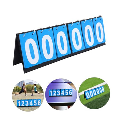 Yardwe Portable Flip Scoreboard for Soccer Basketball Durable Multi Functional Tabletop Game Scorekeeper with Readable Numbers Easy to Use Cloth Design