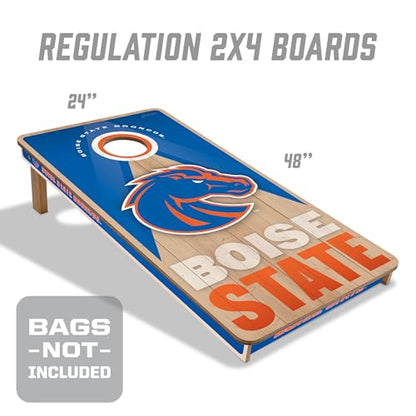 YouTheFan NCAA 2' x 4' Slogan Series Professional Wood Cornhole Game - color: Boise State Broncos