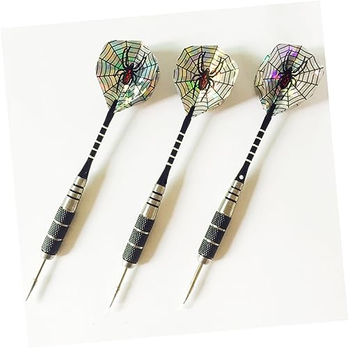 3pcs Professional Needle Tipped Darts Spider Pattern Aluminum Shafts and Flights for Sports Events and Recreational Play