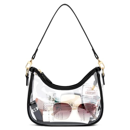 KKXIU Shoulder Bag for Women Cute Hobo Purses and Handbags Retro Clutch Underarm Purse | Cute - color: Black-t