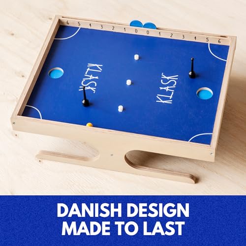 KLASK: The Magnetic Award-Winning Party Game of Skill - for Kids and Adults of All Ages That’s Half Foosball, Half Air Hockey - style: Original
