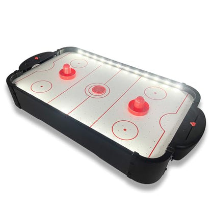 Mini Air Hockey Game with LED Lights - The Ultimate Fun for Kids and Adults - Mad Monkey
