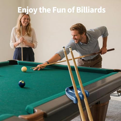 Cue Rack, Portable Weighted Billiard Cue Holder with Chalk Holder, Blue (2 Holes) - style: 2 Holes-Blue