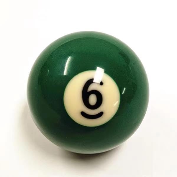 Replacement Pool Ball，Replacement Eight Ball, 2-1/4" Regulation Size Billiard, Regulation Weight，15 Object Balls - color: 6