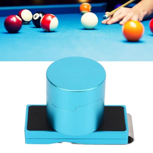Magnetic Pool Chalk Holder Set,Aluminum Alloy Pool Cue Chalk Holder Case with Fixed Clip,Portable Snooker Billiard Chalk Box Accessories for Pants Pocket or Bag