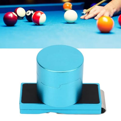 Magnetic Pool Chalk Holder Set,Aluminum Alloy Pool Cue Chalk Holder Case with Fixed Clip,Portable Snooker Billiard Chalk Box Accessories for Pants Pocket or Bag