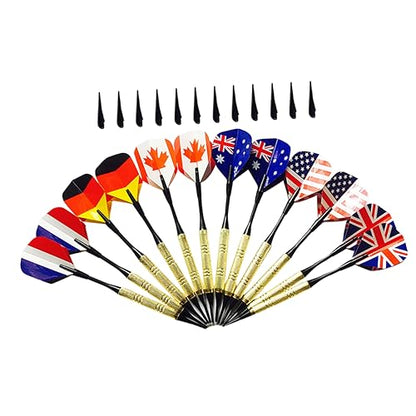 BESPORTBLE Electronic Dart Set Soft Tip Darts with Replacement Tips Durable Material for Safe Play for Beginners and Casual Players