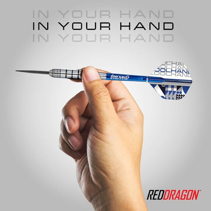 RED DRAGON Game On Professional Player Series Steel Tip Darts Set - Stainless Steel Darts with VRX Shafts & Flights - Available in Iceman, Coolhand & Snakebite Styles - style: Coolhand