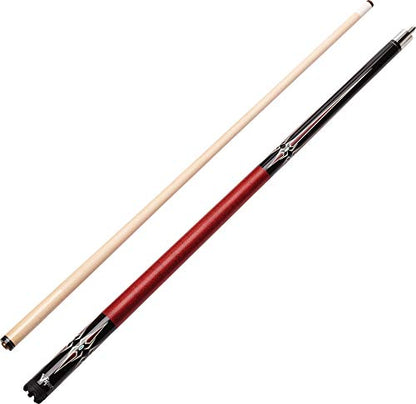 Viper by GLD Products Sinister 58" Pool Cue - color: Black with Maroon/Cream, size: 21 Ounce