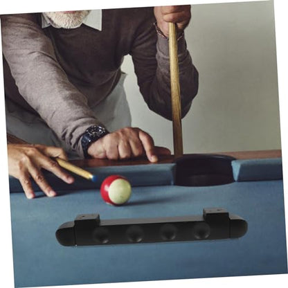 POPETPOP 4-Hole Wall-Mounted Pool Cue Rack Solid Wood Billiard Cue Holder Storage for 2 Convenient Organizer for Game Rooms and Billiard Tables