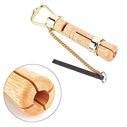 Demeras Snooker Cue Tip Clamp Standard Wooden Cue Tip Clamp Repair Tool with Coil File for Snooker Cues 10MM & 11MM