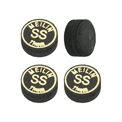 PATIKIL Pool Cue Tips Multiple Layer Pool Billiard Cue Tips Laminated Glue-on Snooker Stick Tip Billiard Accessories - size: 11mm, style: Super Soft