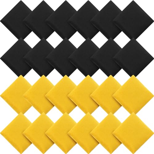 Sotiff 24 Pcs Bean Bags Mini Nylon Cornhole Bean Bags for Kids Tossing Fun Sports Outdoor Family Games Carnival Toy Patriotic Small Beanbag Hand Toss Party Game Supplies for Kid Adult (Black, Yellow) - color: Black, Yellow