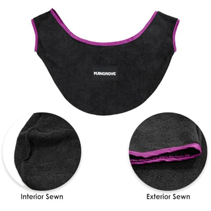 Mangrove Bowling Ball Polisher, Microfiber Bowling Towel See-Saw for Bowlers, Large Washable Bowling Shammy Seesaw, Ball Cleaner Holder Bag - color: Pink
