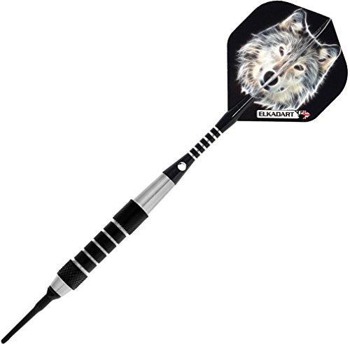 Elkadart Lone Wolf Soft Tip Darts with Storage/Travel Case - style: 18 Grams