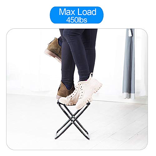 Mini Portable Folding Stool, Camping Fishing Stool for Adults Fishing Hiking Gardening and Beach with Carry Bag, Hold Up to 450lbs(Camouflage) - size: 10.6"D x 10.6"W x 11"H
