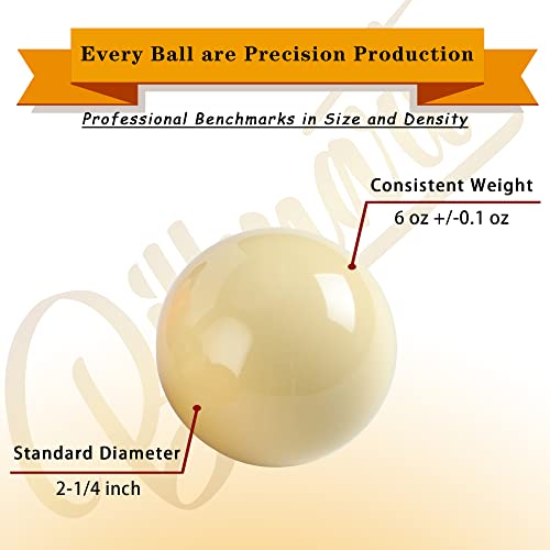 Billmart Premium Billiard Balls Pool Table Accessories 2-1/4" Regulation Size 16 Pool Balls Billiard Set | Premium - color: Marble Black