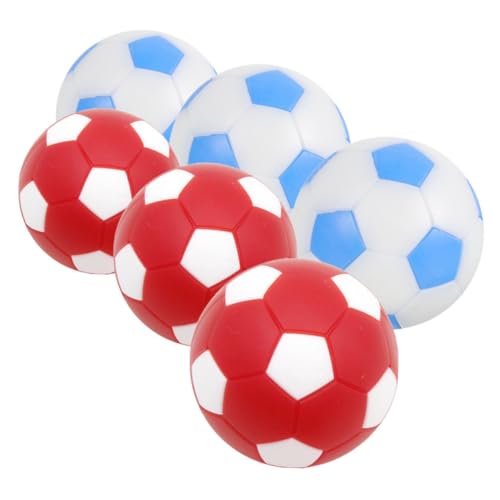 32mm Mini Foosball Balls 6-Pack for Tabletop Soccer Games Desktop Football Accessories for Adults and Boys and Girls for Family Gatherings