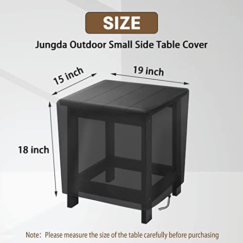 Outdoor Small Side Table Cover, 19 Inch Patio Small Side Table Cover for Outside,Waterproof Patio Furniture Covers, Heavy Duty Outdoor Furniture Covers- 19 x 15 X 18 Inch - size: 19" L x 15" W x 18" H