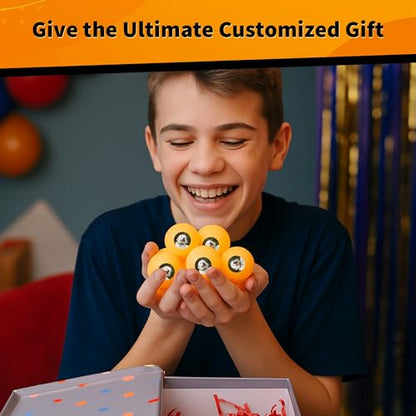 Uberpong Personalized Ping Pong Balls, Custom Image, Logo or Face, Gifts - color: Black, size: Pack of 75
