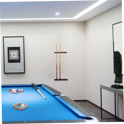POPETPOP 2pcs Billiard Stick Mount Pool Stick Holder Slots Storage Rack Billiard Supplies - color: Dark Red