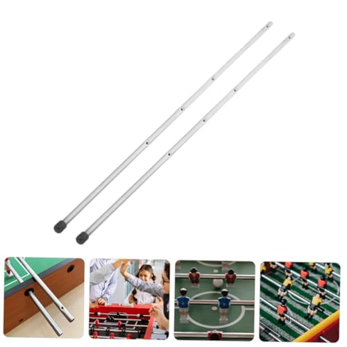 BESPORTBLE 3pcs Soccer Machine Pole Table Football Game Accessory Metal Operation Handle Replacement Rod Ergonomic Design