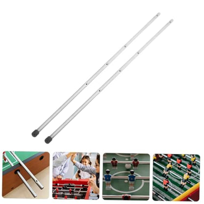 BESPORTBLE 3pcs Soccer Machine Pole Table Football Game Accessory Metal Operation Handle Replacement Rod Ergonomic Design
