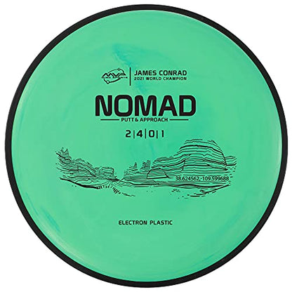 MVP Disc Sports Electron Nomad James Conrad Edition Disc Golf Putter (Choose Your Firmness/Colors May Vary) - size: 170-175g, style: Medium