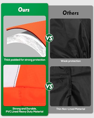 Big Teeth Golf Sunday Bag, Small Golf Bag Lightweight, Par 3 Golf Bag for A Few Clubs Driving Range, Practice with Carry Shoulder Strap Foldable Multi-Colour - color: Orange