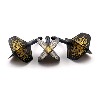CUESOUL ROST Integrated Dart Shaft and Dart Flight Standard/Slim/Diamond/Big Wing/Tear/Diamond - color: 28mm-Standard Shape-King Skull