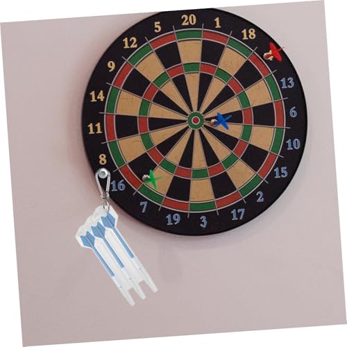PRETYZOOM Portable Hard Shell Dart Storage Case, Lightweight Plastic Carrying Box for Soft and Steel Tip Darts, White Dartboard Accessories Organizer for Travel and Home Use