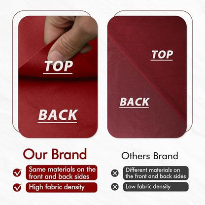 Pool Table Felt and Bumper Kit Felt for Billiard Cloth with Pool Table Bumpers and Cushions Facing, 6 Pcs Cloth Strips and Staple Remover - color: Red, size: 8FT + 42'' Bumpers