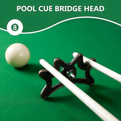 Pool Bridge - Antique Bronze Billiard Bridge Head,Metal Pool Cue Bridges Heads for Pools Stick,Billiards Cue Accessories for Games Competition