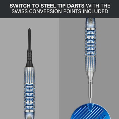 Target Darts Phil Taylor Soft Tip Gx2 Dart Set, 18G/20G | 95% Tungsten Darts, Pro Ultra No.6/Vapor S Flights & Power Titanium Shafts, Pixel Tips | Player Edition Power Generation Professional Dart Set - size: 20G