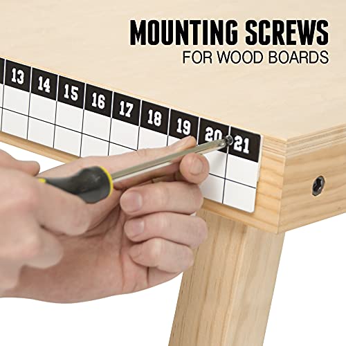 GoSports Premium Cornhole Scoreboard with Magnetic Scorekeepers - Mounts to Any Cornhole Board