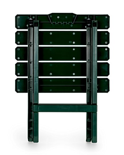 Camco 51691 Green Large Adirondack Portable Outdoor Folding Side Table, Perfect for The Beach, Camping, Picnics, Cookouts and More, Weatherproof and Rust Resistant