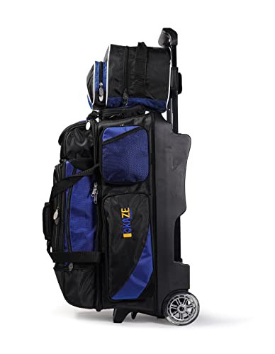 3 Ball Bowling Roller + 1 Ball Color Matching Add On Tote - color: Blue-Black