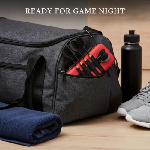 Hard Shell Dart Case for 3 Darts, EVA Carrying Wallet with Fabric Interior, Compact Travel Storage for League Night and Pub Games (1 PC)