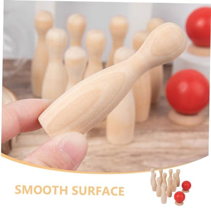 Abaodam 2Sets Bowling for Miniature Bowling Game for Fun Develop Motor Skills Concentration Parent Interactive Activity for Home
