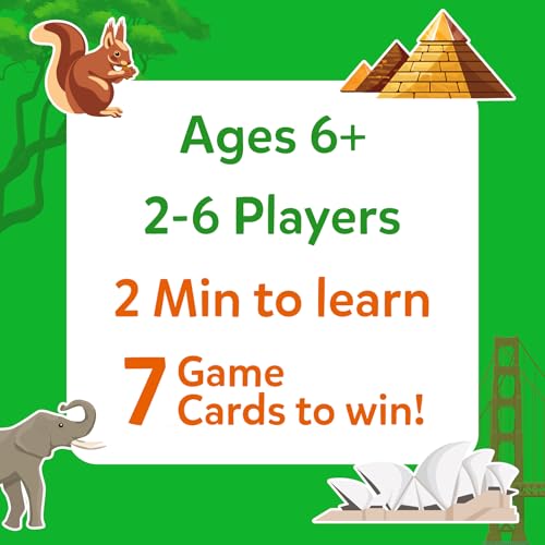 Skillmatics Guess in 10 Animals & Countries Combo, Perfect for Boys, Girls, Kids & Families Who Love Card Games, Educational Toys, Travel Games, Trivia, Gifts for Ages 6, 7, 8, 9, 10 & Up - style: Animals & Countries Combo